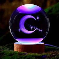  Enchanting 3D Moon Crystal Ball 